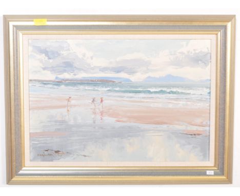 Sheila Macleod Robertson (b. 1927) A 20th century oil on board seascape painting by British artist Sheila Macleod Robertson. 