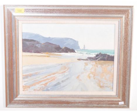 Sheila MacLeod Robertson (b.1927) - A 20th century oil on board seascape painting by British artist Sheila Macleod Robertson.
