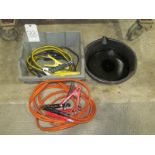 (2) Jumper Cables w/ Drip Pan