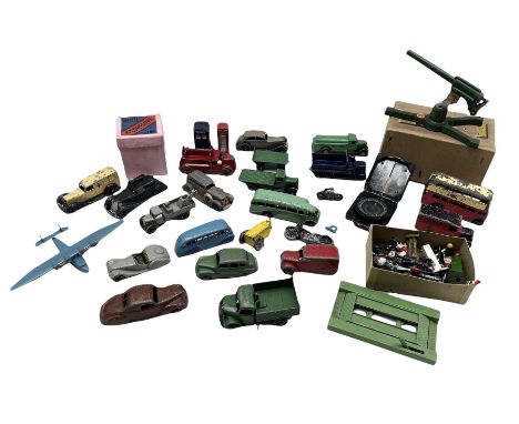 Astra-Pharos anti-aircraft gun, boxed, various Dinky diecast models including a Flying Boat, Telephone box, Police box, Linco