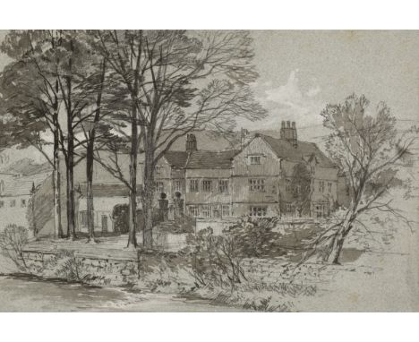 * Wimperis (Edmund Morison, 1835-1900). Moor House &amp; Ferndean Manor, two original watercolour designs for Jane Eyre, by C