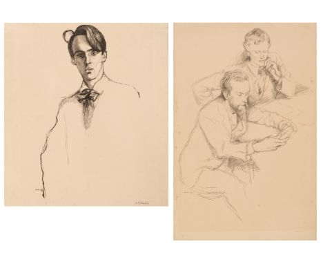 * Rothenstein (William, 1872-1945). Mr Charles Ricketts and Mr Charles Hazelwood Shannon, from English Portraits, 1897-98, un