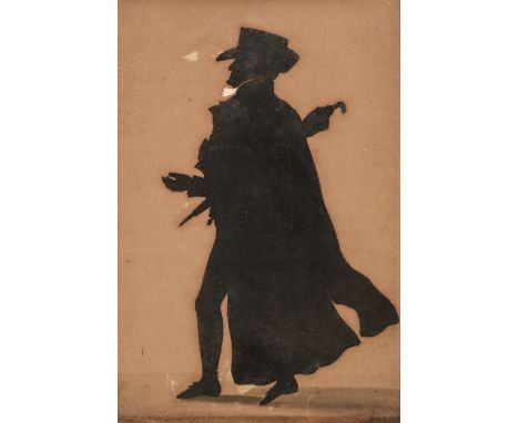 * Edouart (Auguste Amant Constant Fidèle, 1788-1861). Full-length silhouette portrait of Reverend Charles Simeon (1759-1836),