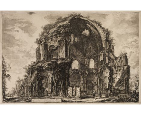 * Piranesi (Giovanni Battista, 1720-1778). Veduta del Tempio ottangolare di Minerva Medica, from Veduta di Rome, 1764, etchin
