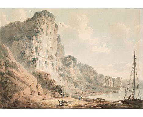 * Nicholson (Francis, 1753-1844). St Vincent's Rock and the Hot Wells, Bristol, watercolour with traces of pencil on paper, t