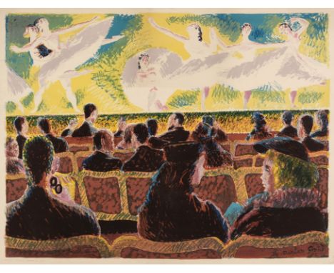 * Grant (Duncan, 1885-1978). At the Ballet, 1938, colour lithograph on wove paper, printed by Curwen Press, published by Cont