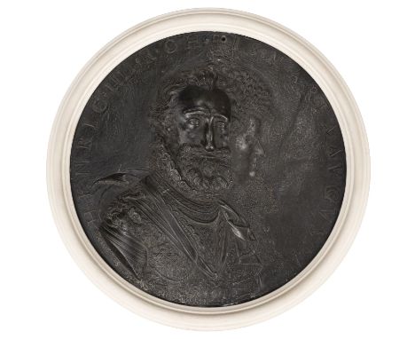 * Dupré (Guillaume, circa 1579-1640). Henri IV (1589-1610) and Marie de Medici, 1602, cast bronze medal with the conjoined bu