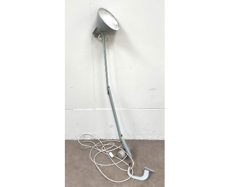 A painted metal adjustable lamp, bears 'Thousand and One Lamp Ltd' label, and impressed N to side,  maximum measurement appro
