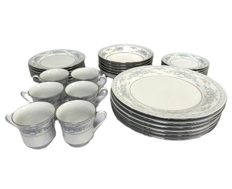 Royal Doulton "Passion Flower Symbol of Peace" pattern tea set to include 11 cups, 12 saucers, 12 plates, milk jugs, sugar bo