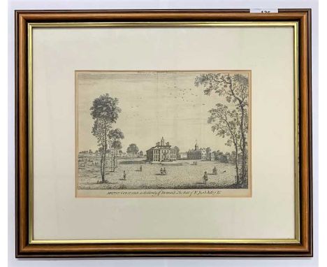 British,18th century, 'Melton Constable in the county of Norfolk, the seat of Sir Jacob Astley Baronet', engraving, 6.5x9ins,