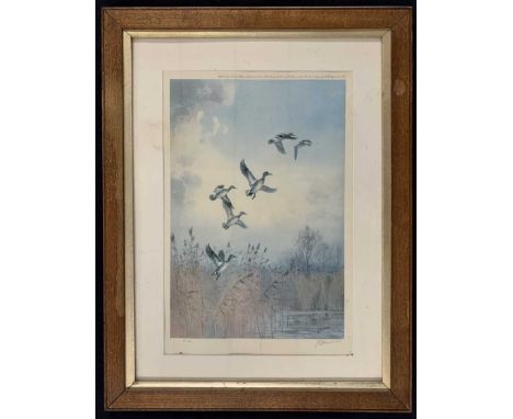 J.C. Harrison (British, 20th century) chromolithograph, limited edition, numbered 57/250 and signed, Fine Art Guild Stamped, 