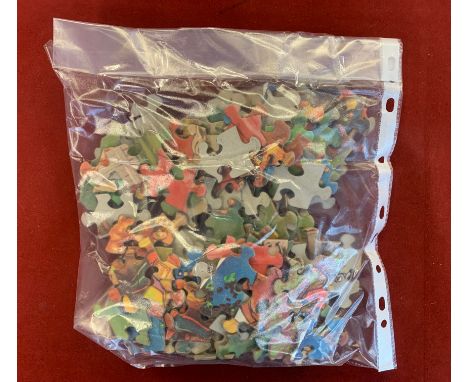 Jigsaw-Picture of animals dressed in clothes,dancing, + musicians in the back ground playing instruments-152 piece Jigsaw but