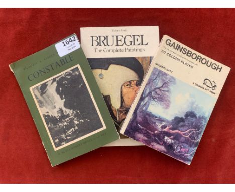 Books-(3)-Books on different artists including-Gainsborough,Constable,Bruegel-Constable black and white pictures Gainsborough