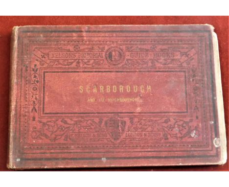 Book-Nelson's Pictorial Guide Books-'Scarborough'-and it's Neighbourhood-book with information and black and white photos of 