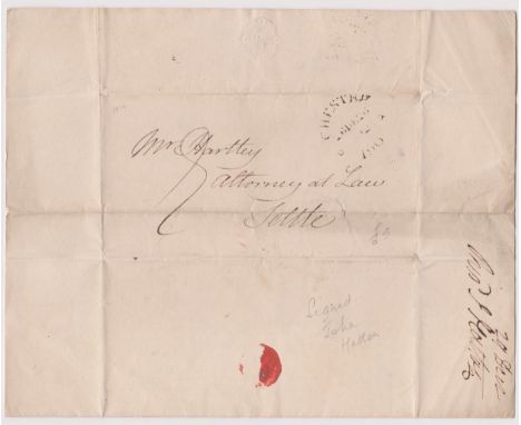 Great Britain 1812 - Postal History EL dated Dec 26th 1812, Chester posted to Settle - Manuscript 8 - black Chester 26th Dec/