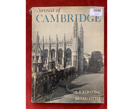 Book-'Portrait of Cambridge-Photographer A.F Kersting (Black and white photos) the author Bryan Little first published 1955-c