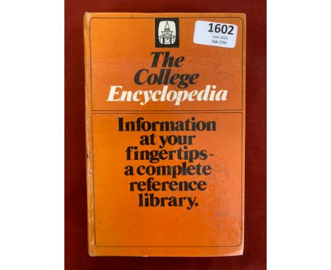 Book-'The College Encyclopedia'-First published 1985-staining on top of pages other wise good condition