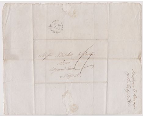 Great Britain 1830-Postal History EL dated 17th Feb 1830 Norwich posted to Wymondham-manuscript 4-Norwich/FE17/1830 cancel