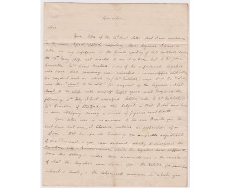 Great Britain 1827-Postal History EL dated April 28th 1829 Scarning posted to Newmarket manuscript 7-indistinct 2 line black 