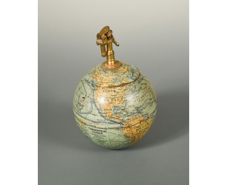 A miniature terrestrial globe cigarette lighter, J. Forest, Paris, circa 1920 a cigarette lighter in the form of a terrestria