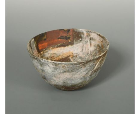 § Robin Welch, (British, born 1936), a small stoneware bowl, with some lustre to glaze, impressed seal mark to underside 8 x 