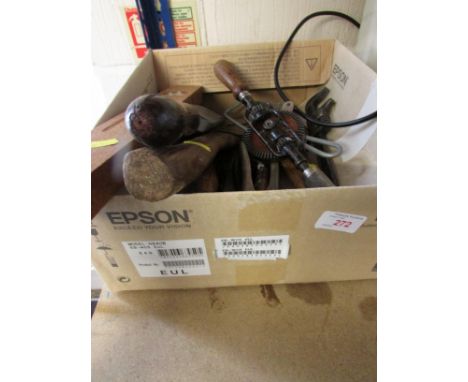 SMALL QUANTITY OF HAND TOOLS.