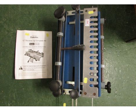 DAKOTA 12 INCH DOVETAIL JIG WITH MANUAL. (AF)