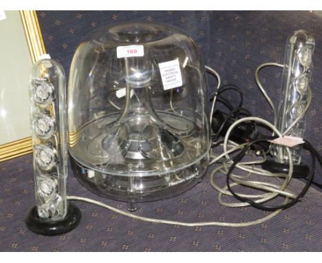 HARMAN/KARDON SOUNDSTICKS III THREE-SPEAKER SYSTEM.