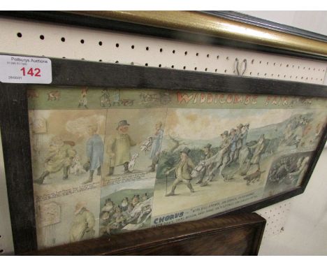 FRAMED WIDDECOMBE FAIR PRINT.