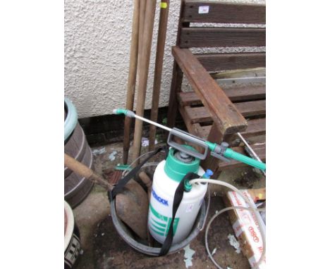WEED SPRAYER, LONG HANDLED GARDEN TOOLS ETC