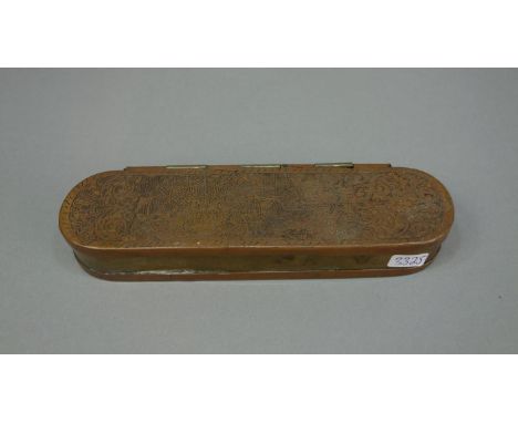 BAROCKE TABAKDOSE / ZWEIFARBIGE TABATIERE / snuff box, wohl 18. Jh., gefertigt in Art Iserlohner Tabatieren, Messing und Kupf