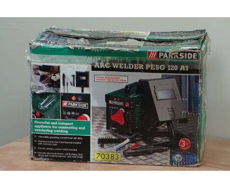 Parkside PESG120A1 arc welder  (This item is PAT tested - 5 day warranty from date of sale)   Condition Report   Click here f