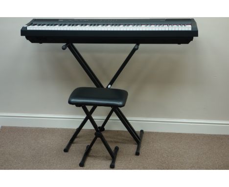 Yamaha P-105 digital keyboard with stand, stool, cover, headphones, music rest  (This item is PAT tested - 5 day warranty fro