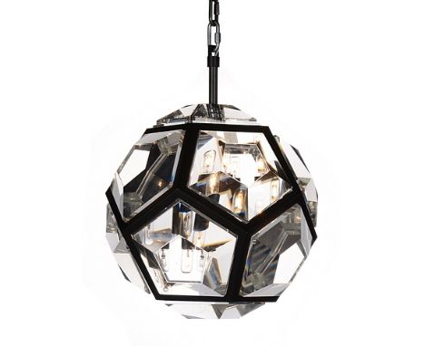 Geode Large Pendant Lighting (45) Matt Black (Uk) 48x46x61.5cm RRP  £ 4992
