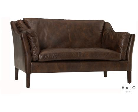 { Option of lots:  79A, 79B } } } } } Reggio High Back Sofa 3 Seater Ride.Nut 178x89x85cm RRP  £ 3312