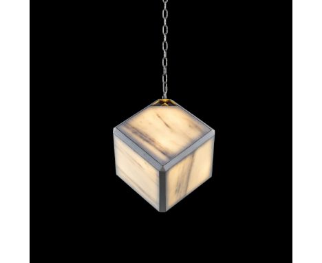 Alpha Pendant Lighting Wo Bulb 53cm Marble Albus & Steel (Uk) 53x53x63.8cm RRP  £ 1860