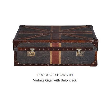 { Option of lots:  6333 } } White Star Trunk Plinth W/Vintage Cigar Trm Uj