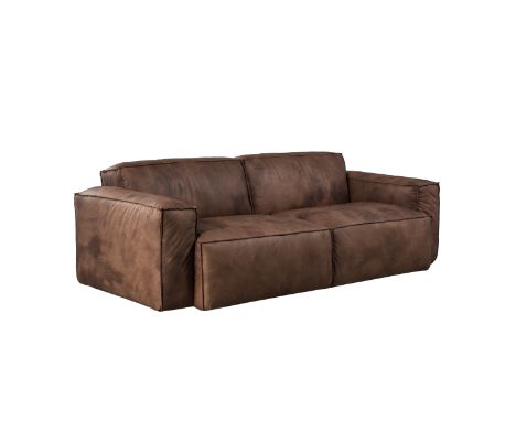 Buddy Medium Sofa 2 Seater Plarge .Toffee 204x101x70cm RRP  £ 3780