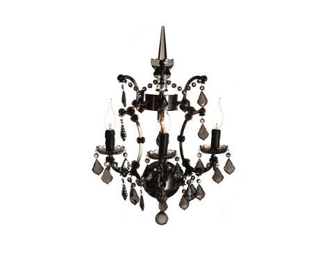 { Option of lots:  525, 525a } } } } Crystal Sconce Lighting Grey(Uk) 38.5x24x50.5cm RRP  £ 345