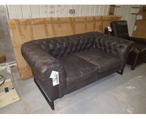 Piloti Sofa 2 Seater Destroyed Black & Iron 177x105x73cm RRP  £ 5100