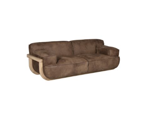 F298 Bowood Sofa 2 Seater Pawnee Tobacco & Bn.Natural Oak 226x104x72cm RRP  £ 6027