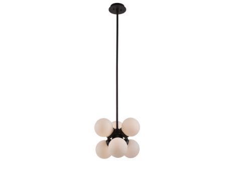 { Option of lots:  386, 386a } } } } } L255 Moondrop Pendant Lighting 40cm Opaline & Rou(Uk) 40x40x70cm RRP  £ 660