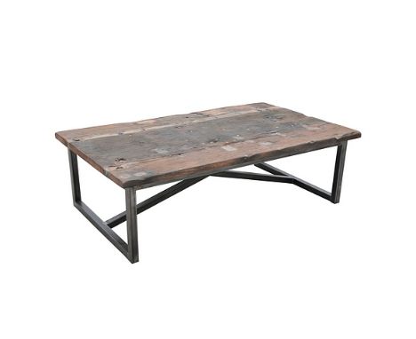 Axel Coffee Table 120x80 Genuine Reclaimed Vintage Boat Wood Nat 120x80x46cm RRP  £ 1152