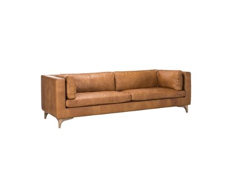 Dwell Sofa 3 Seater Galata Linen White & Weathered Oak 241x86x78cm RRP  £ 4032