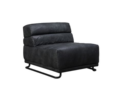 Jaba Sofa 1 Seater Plonge Slate & Matt Black 83x96.5x71cm RRP  £ 1941