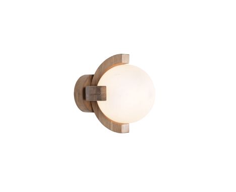 { Option of lots:  387, 387a } } } } } A220 Moonbud Sconce Lighting Opaline & Pu.N.O(Uk) 30x28x30cm RRP  £ 720