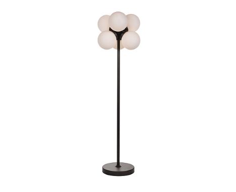 { Option of lots:  385, 385a } } } } } L257 Moondrop Floor Lamp Opaline & Rou(Uk) 50x50x170cm RRP  £ 1041