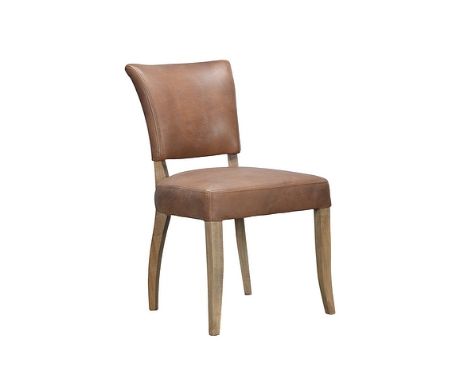 Mimi Dining Chair Vintage Moleskin Graphite & Weathered Oak 51x65x89cm RRP  £ 315