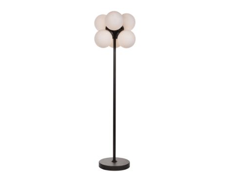 { Option of lots:  385, 385a } } } } } L257 Moondrop Floor Lamp Opaline & Rou(Uk) 50x50x170cm RRP  £ 1041