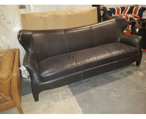 Alicia Sofa 3 Seater Ride.Black 220x87x90.5cm RRP  £ 3894